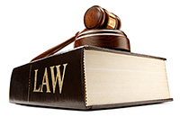 Law book and Gavel